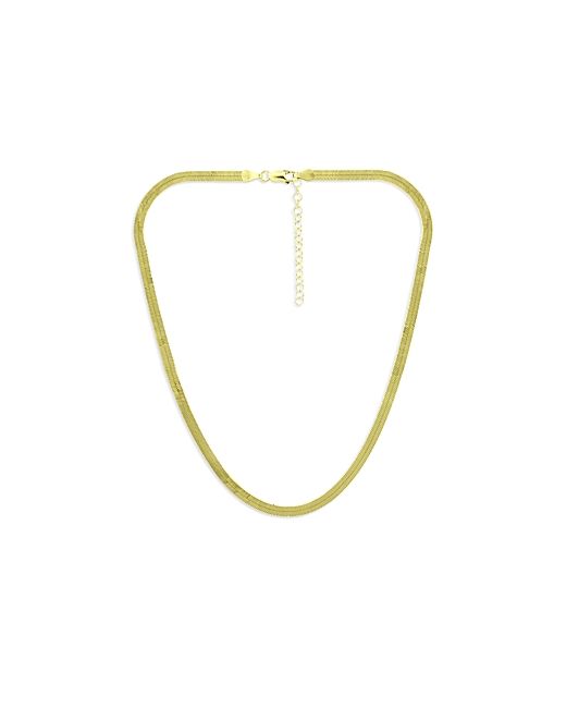 Aqua Herringbone Chain Necklace 16 100 Exclusive