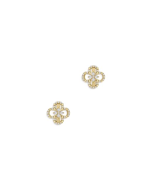 Bloomingdale's Diamond Clover Stud Earrings in 14K Yellow Gold 0.15 ct. t.w. 100 Exclusive