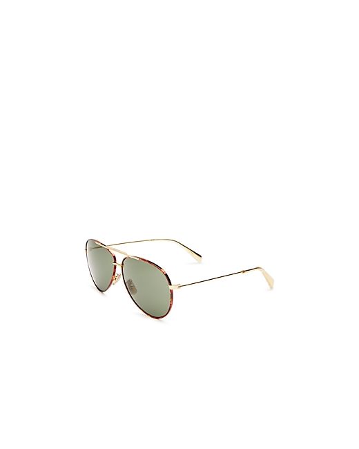 Celine Brow Bar Aviator Sunglasses 62mm