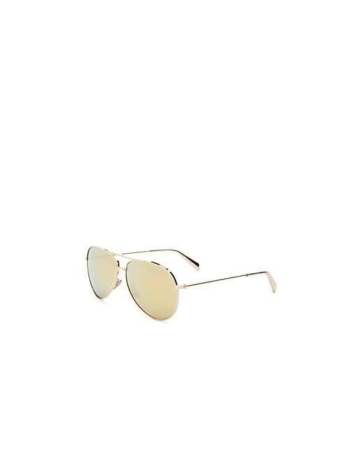 Celine Glitter Brow Bar Aviator Sunglasses 61mm