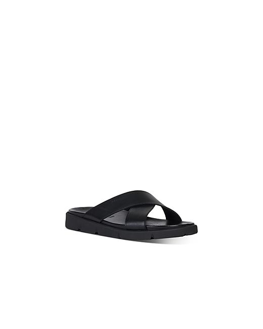 Geox Xand Leather Slide Sandals