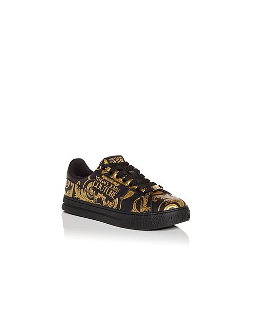 Versace Jeans Couture Baroque Print Low Top Sneakers