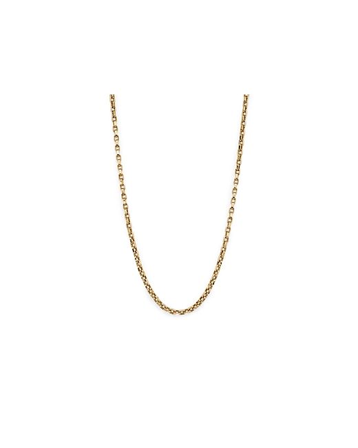 Roberto Coin 18K Yellow Polished Rounded Box Link Chain Necklace 17