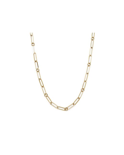 Roberto Coin 18K Yellow Paperclip Link Chain Necklace 22