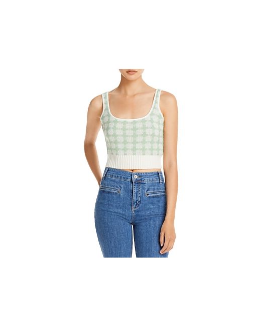Lucy Paris Gingham Cropped Tank Top
