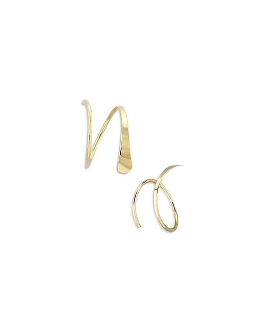Moon & Meadow 14K Yellow Tapered Wire Cuff Earrings