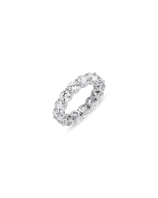 Adinas Jewels Cubic Zirconia Eternity Band Ring in Sterling