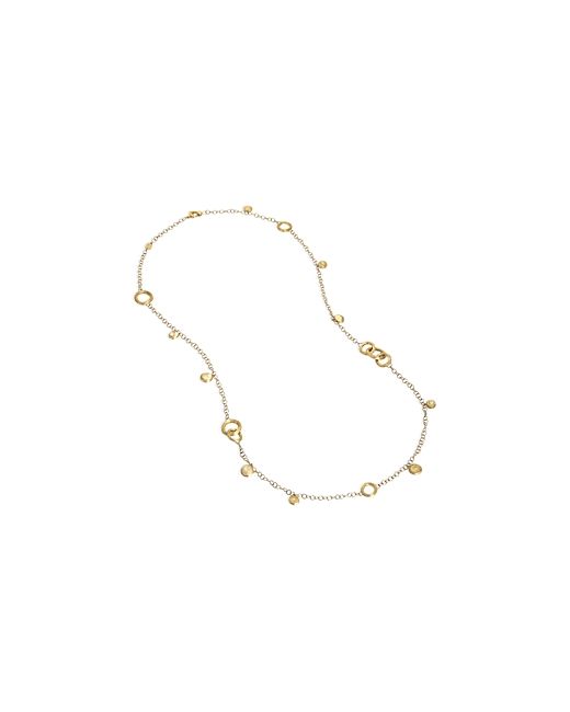 Marco Bicego 18K Yellow Jaipur Long Charm Statement Necklace 29.5