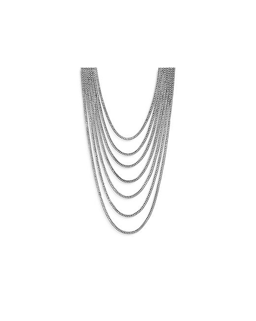 John Hardy Sterling Classic Chain Multi-Row Necklace