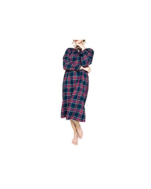 Petite Plume Windsor Tartan Delphine Cotton Flannel Nightgown