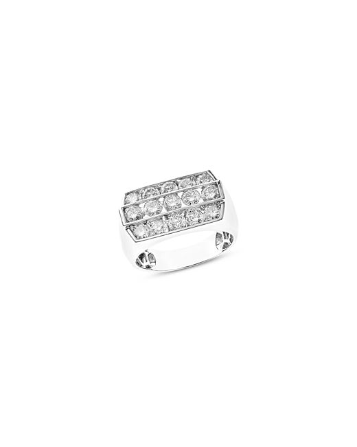 Bloomingdale's Diamond Three Row Ring in 14K Gold 3.25 ct. t.w. 100 Exclusive