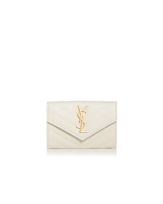 Saint Laurent Monogram Small Envelope Quilted Wallet