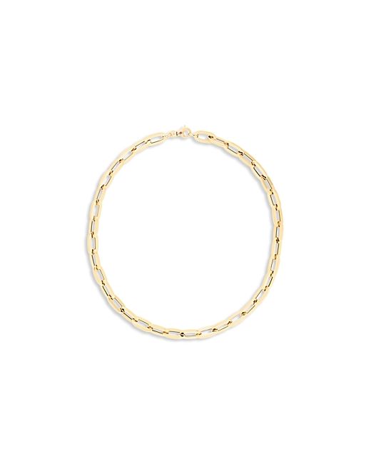 Roberto Coin 18K Yellow Classic Oro Paperclip Link Collar Necklace 17