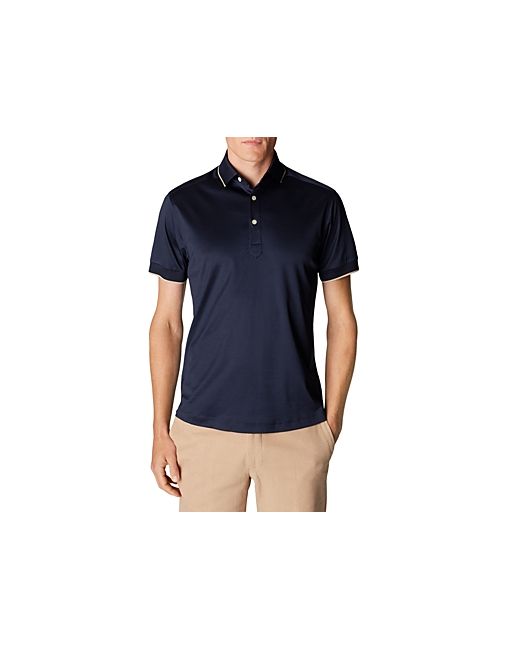 Eton Cotton Tipped Contemporary Fit Polo Shirt