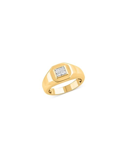 Bloomingdale's Diamond Signet Ring in 14K Yellow 0.20 ct. t.w. 100 Exclusive