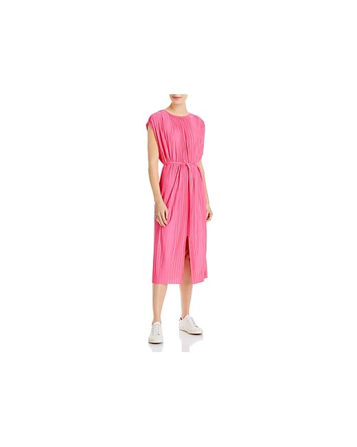 Boss Emaura Pleated Belted Dress