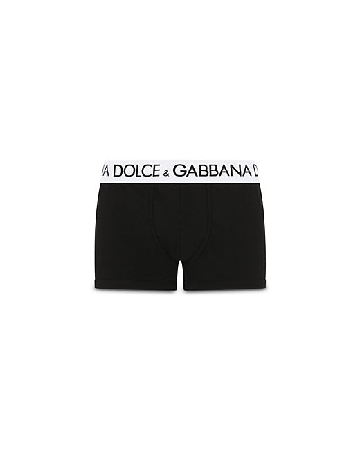 Dolce & Gabbana Cotton Blend Logo Waistband Boxer Briefs