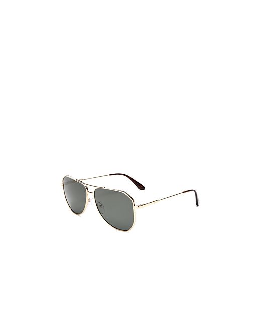 Prada Polarized Brow Bar Aviator Sunglasses 61mm