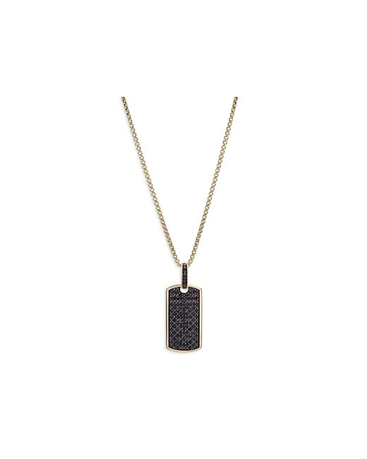 Bloomingdale's Diamond Dog Tag Pendant Necklace in 14K Yellow Gold 0.50 ct. tw. 100 Exclusive