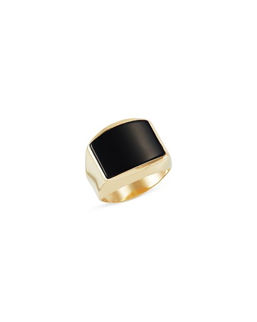 Bloomingdale's Onyx Ring in 14K Yellow Gold 100 Exclusive
