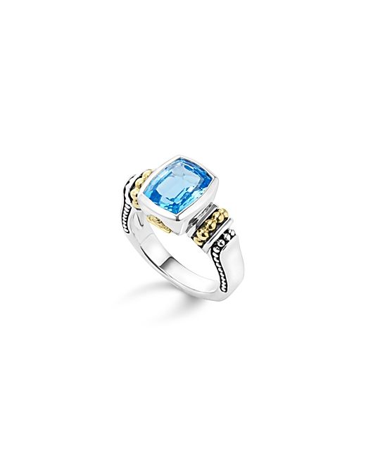 Lagos 18K and Sterling Caviar Color Small Ring with
