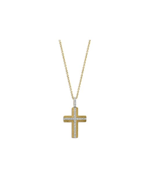 Bloomingdale's Diamond Cross Pendant Necklace in 14K Yellow 0.10 ct. t.w. 100 Exclusive