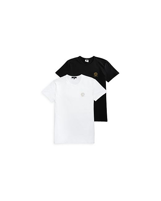 Versace Cotton Blend Logo Graphic Tees Pack of 2