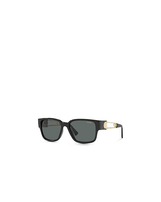 Versace Polarized Rectangle Sunglasses 57mm