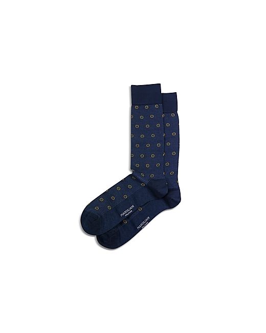 Marcoliani Pima Cotton Blend Lisle Tie Rings Mid Calf Socks