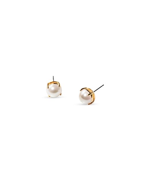 Lele Sadoughi Ashford Imitation Pearl Stud Earrings in 14K Gold Plated