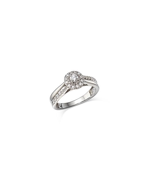Bloomingdale's Diamond Halo Ring in 14K Gold 0.50 ct. t.w. 100 Exclusive