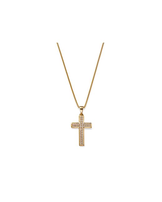 Bloomingdale's Diamond Cross Pendant Necklace in 14K Yellow 1.0 ct. t.w. 100 Exclusive