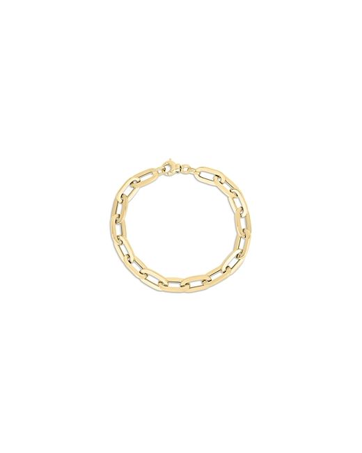 Roberto Coin 18K Yellow Designer Oval Link Chain Bracelet