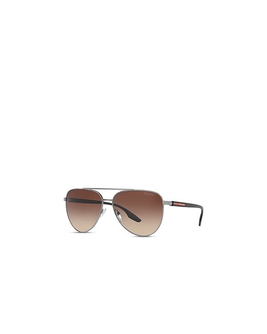 Prada Brow Bar Aviator Sunglasses 61mm