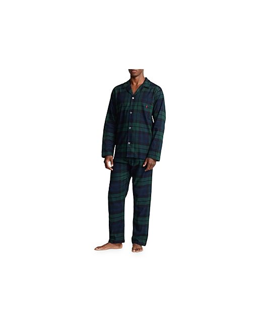 Polo Ralph Lauren Cotton Flannel Plaid Pajama Set