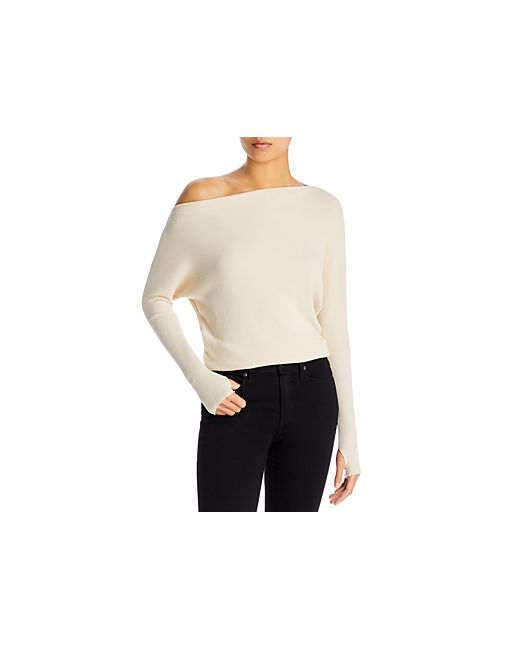 Enza Costa Slouch One Shoulder Sweater