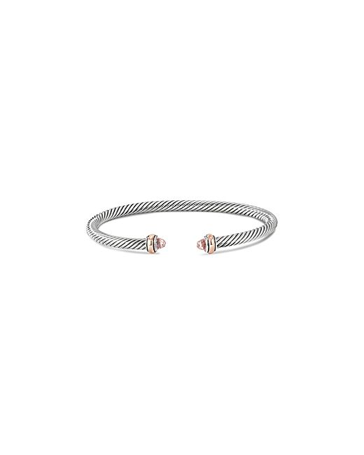 David Yurman Cable Classic Bracelet with Morganite and 18K Rose Gold