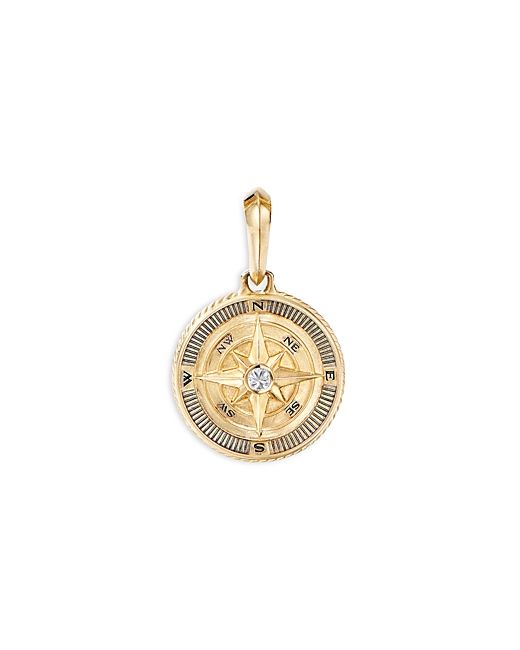 David Yurman 18K Yellow Maritime Compass Amulet with Diamond