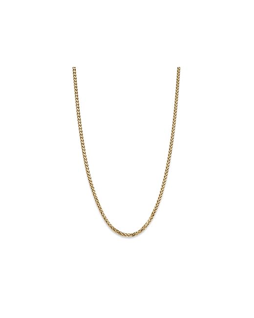 Bloomingdale's Wheat Link Chain Necklace in 14K Yellow 24 100 Exclusive