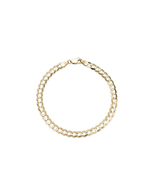 Bloomingdale's Comfort Curb Link Chain Bracelet in 14K Yellow 100 Exclusive