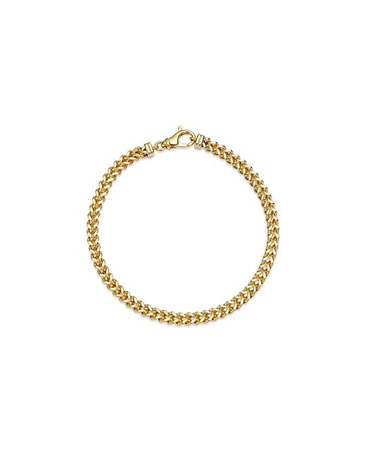 Bloomingdale's Square Franco Link Chain Bracelet in 14K Yellow 100 Exclusive