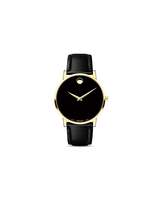 Movado Museum Classic Yellow Gold-Tone Case Watch 40mm