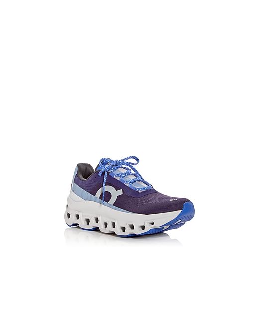 On Cloudmonster Lace Up Running Sneakers