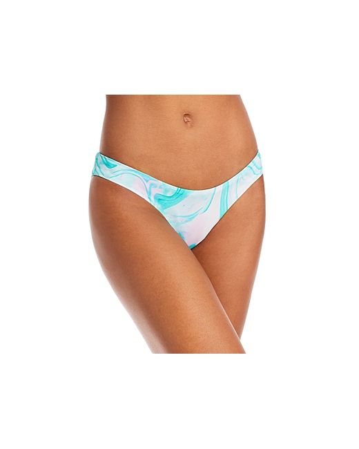 Aqua Swim Swirl Print Basic Bikini Bottom 100 Exclusive