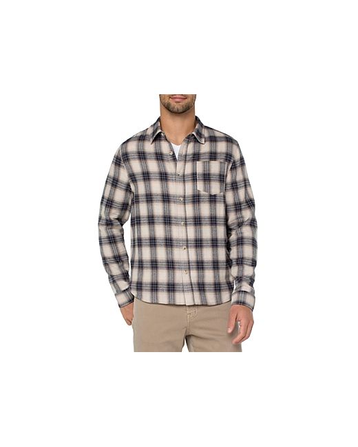 Liverpool Los Angeles Overdyed Plaid Flannel Shirt