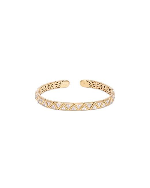 Marina B 18K Gold Triangolini Diamond Bangle Bracelet