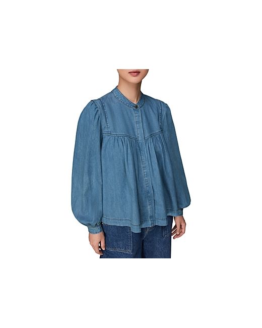 Whistles Mollie Chambray Blouse