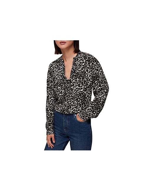 Whistles Shadow Leopard Print Blouse