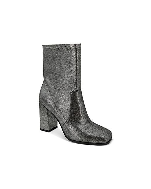 Kenneth Cole Jax Square Toe Stretch High Heel Booties