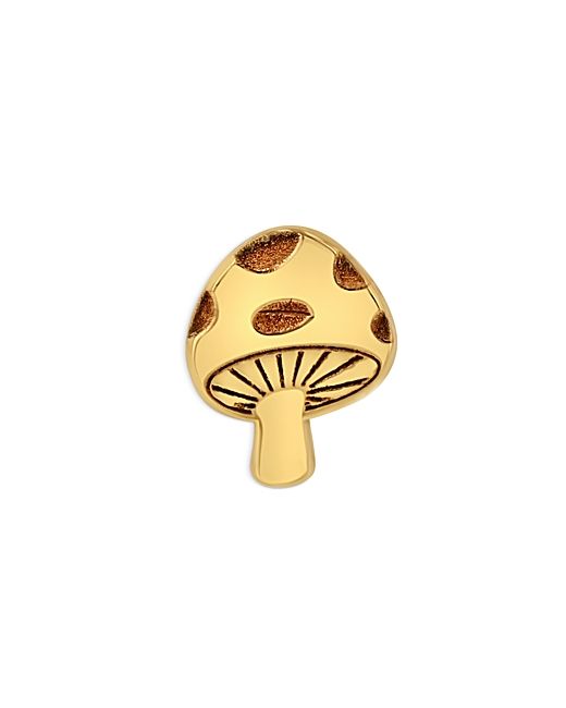 Zoe Chicco 14K Yellow Itty Bitty Symbols Single Mushroom Earring